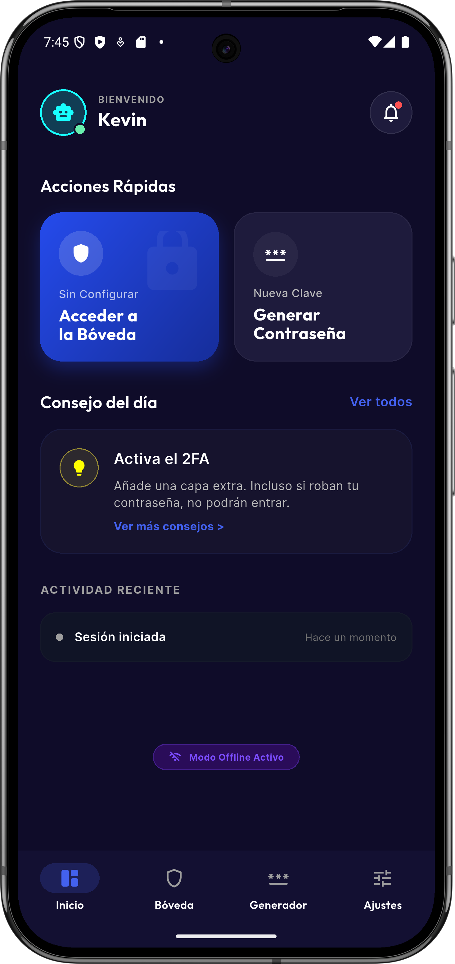 Guardian App Interface